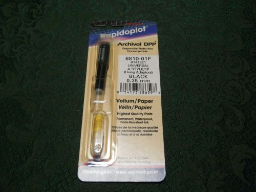 Black 0.35mm Plotter pen Koh-I-Noor Rapidoplot 6810-01F Universal A Style Paper