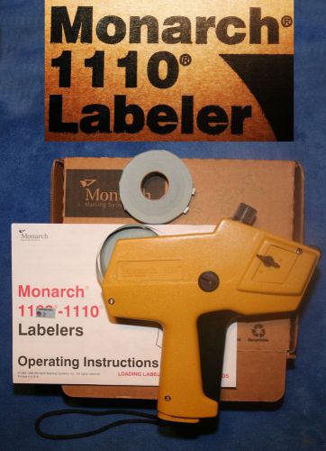 Monarch 1110 Price Lable Gun With Spare Roll and Instruction Book