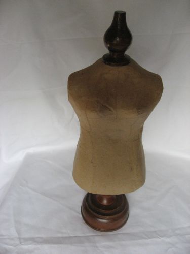 MINI PAPER MACHE DISPLAY MANNEQUIN/DRESS FORM 121/2&#034; TALL