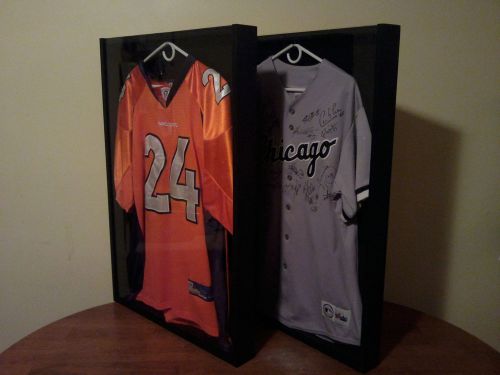 Display Case Frame + Hanger for JERSEY Football Baseball Basketball Lot of 2