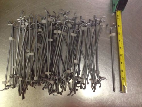 Lot Of 51 Peg Board Hooks 9&#034; Pegwall Rods