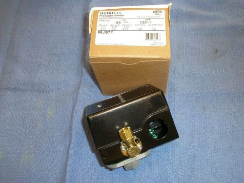 FURNAS/HUBBELL 69JG7Y AIR COMPRESSOR PRESSURE SWITCH 95-125PSI Old #69MB7Y