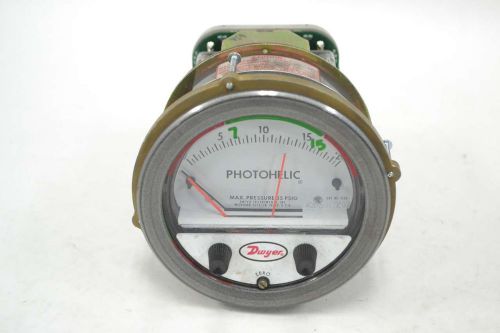 DWYER 3220 PHOTOHELIC PRESSURE SWITCH 0-20PSI 5 IN GAUGE B338067