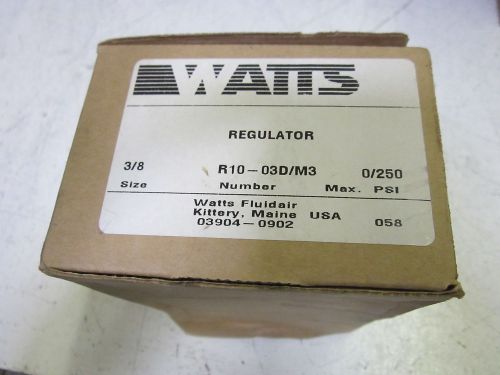 WATTS R10-03D/M3 REGULATOR *NEW IN A BOX*