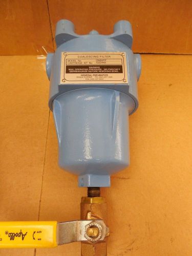 General Pneumatics Coalescing Filter OM50PF 1/2&#034; NPT 300 PSIG New