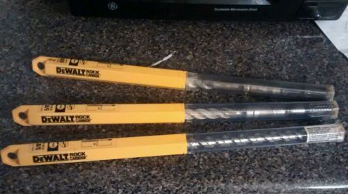 Lot  of 3 Dewalt DW5710 5/8&#034; shank hammer bit