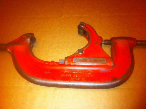 Ridgid Rigid No. 6-S Heavy Duty Pipe Cutter 4&#034; - 6&#034; W/ Handle Nice