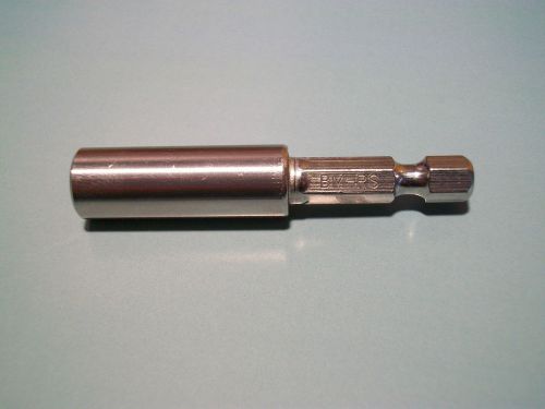 Mannesmann Magnetic Bit Holder 1/4&#034; &lt;&gt; 60mm Hex Solid Stainless Steel GS TUV