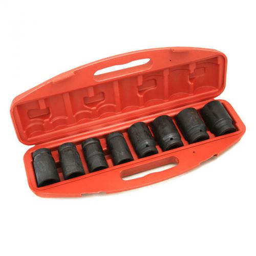 9 Pc 3/4&#034; Drive SAE Deep Impact Socket Set Air Impact Standard Tools