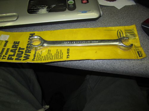 Plews 15mm x 17mm flare nut wrench Pt. 72-935  chrome vandium forged steel