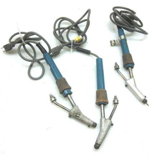 Lot of 3 Zevatron Type P6-800 Soldering Hand Piece w/ Gobber + Iron 115V 70W