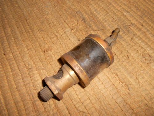 Antique Brass G.B. Essex Swingtop Hit &amp; Miss Gas Engine Steam Tractor Drip Oiler