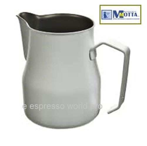 MOTTA White Tefllon Milk frothing Pitcher Jug No1 Barista , late art  0.35 lit