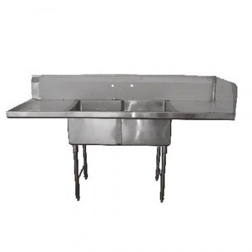 2 Compartment 18&#034; x 24&#034; Kitchen Sink 2 x 21&#034; Drainboard