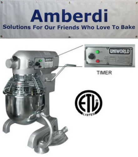 Uniworld | UPM-20ET | Commercial 20 Qt. Mixer With Timer ETL Approved