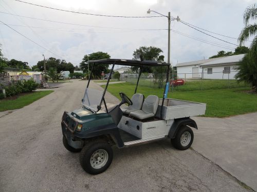 Club car carryall  272, sun top - golf cart, dump bed, gas engine factory lift for sale