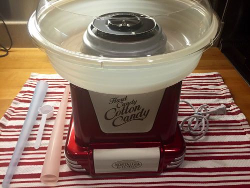 Nostalgia electrics retro style cotton candy maker excellent condition for sale