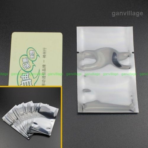 100 lot semi-transparent waterproof anti static shielding bags open-top 6 x9.5cm for sale