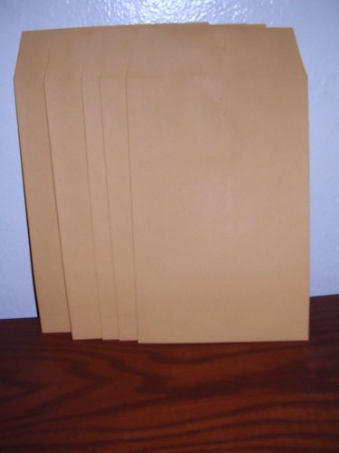 5 MANILA MAILING OR STORAGE ENVELOPES 6&#034;x9&#034; CLASP AND GLUE BY OFFICE IMPRESSIONS