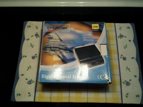 WeighMax Digital Postal Scale 75 lbs Capacity kg g lb &amp; oz Units W-2822 Shipping