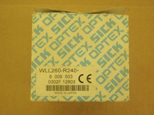 *NIB* Sick Optex Sensor WLL260-R240 _ WLL260R240 _ WLL26O-R24O _ WLL26OR24O