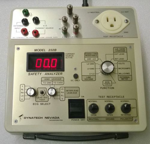 Dynatech Nevada Safety Analyzer 232B LIMITED CALIBRATION ~ * FREE Shipping * ~