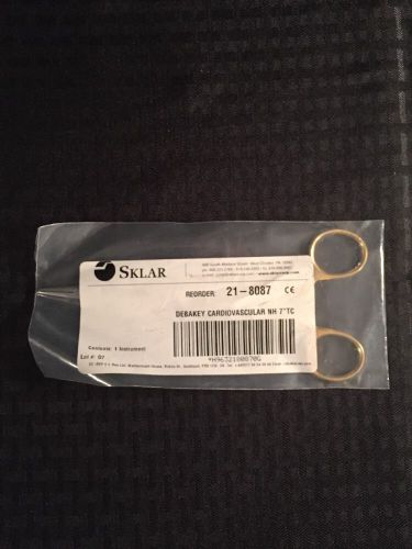 NEW SKLAR Debakey Cardiovascular Needle Holder 7&#034; TC 21-8087