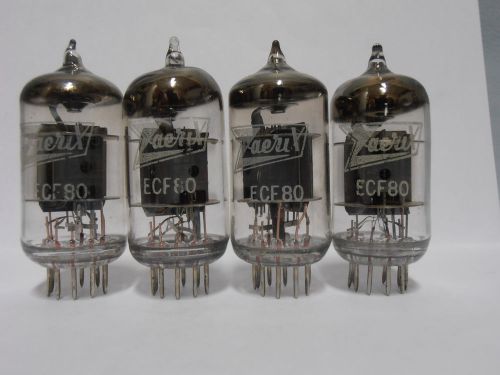 4 x ZAERIX ECF80 Vintage Triode Pentode Tubes // NEW!!