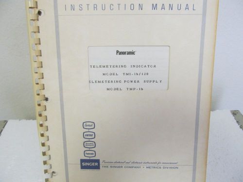 Singer TMI-1b/120, TMI-1b Telemetering Indicator, Power Supply Instruc Manual
