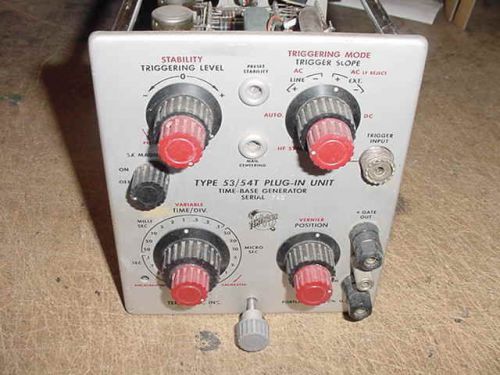 Tektronix Oscilloscope Module Type 53/54T Plug-In Unit, Parts/Repair Only.