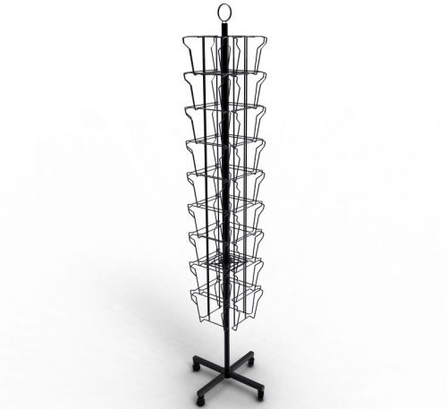 Spin Greeting Postcard Birthday Christmas Holiday Card Display Rack Stand 14702