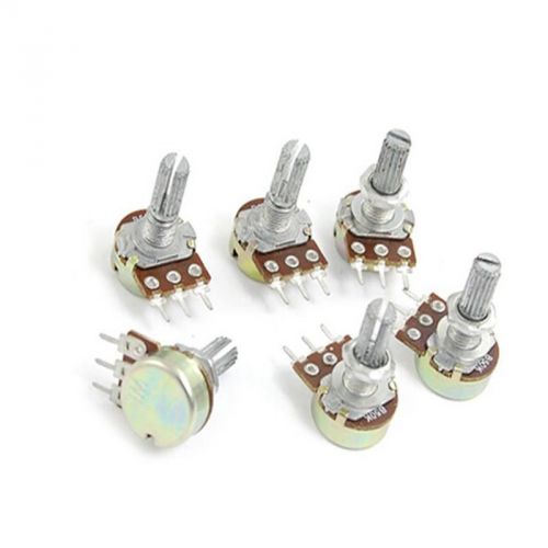 Sturdy Hot 10X 50K Ohm B50K Knurled Shaft Linear Rotary Taper Potentiometer TSUS