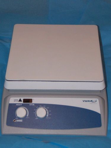 VWR HOT PLATE / STIRRER 12365-508, 730 ADVANCED 10 X 10 GLASS TOP 230 VOLT NIB