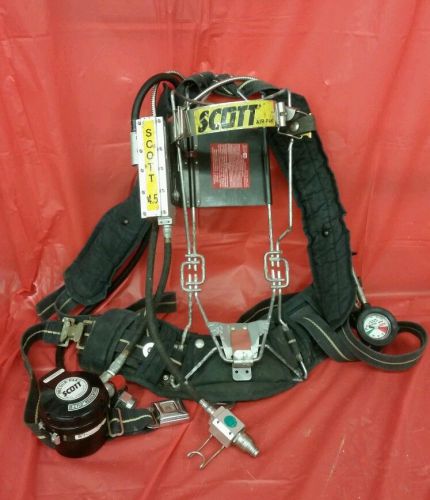 Lot of 125 - SCOTT SCBA 4.5 Air Pak Harness Regulator 4500PSI Gauge / Alarm