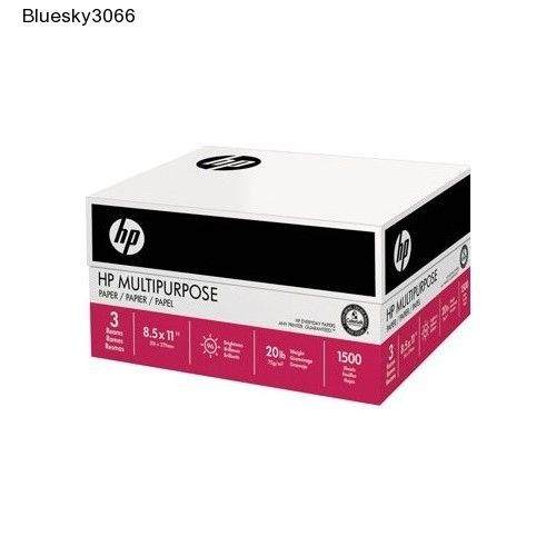 HP Multi-Purpose Paper Letter 20lb 96-Bright 1,500ct Home Office