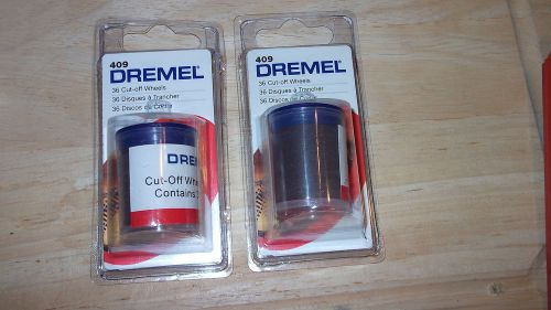 (2)  DREMEL 36 pk Heavy Duty Cut-Off Wheels 15/16&#034;D Rotary Tool 409 FREE SHIPPIN