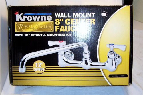 KROWNE WALL MOUNT 8&#034;  CENTER FAUCET 12&#034; SPOUT MOUNTING KIT 14-812 ROYAL SERIES