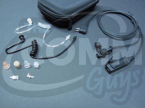 2 WIRE SURVEILLANCE EARPIECE KIT MOTOROLA CP200 BPR40 CLS HYT DTR RADIO HEADSET