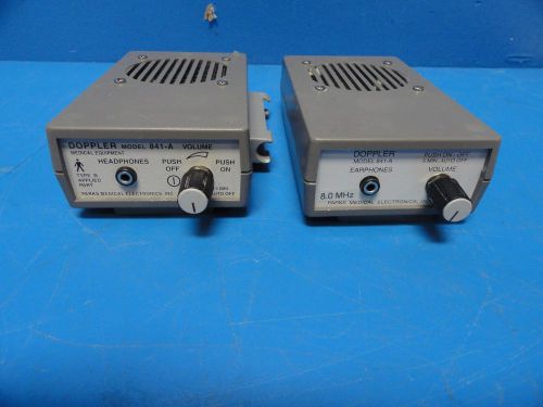 2 x Parks Medical Electronics  Model 841-A Pocket Doppler W/O Probe 300-0034-10