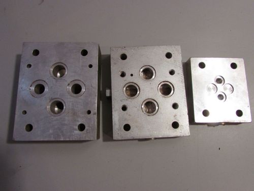 Hydraulic Servo Valve Flush Block Lot of 3