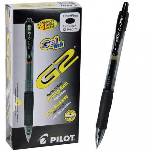 PILOT G-2 0.7mm Black x6