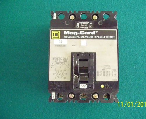 NEW SQUARE D FHP36003-IIM SERIES 2 &#034;MAG-GARD&#034; MOTOR CIRCUIT PROTECTOR BREAKER