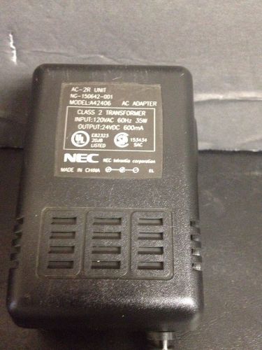 NEC Plug in class 2 Transformer A42406 AC-2R UNIT NG-150642-001 24VDC 600mA