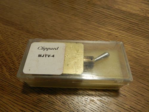 Clippard mjtv-4 air toggle switch brass valve w/ original case and hardware for sale