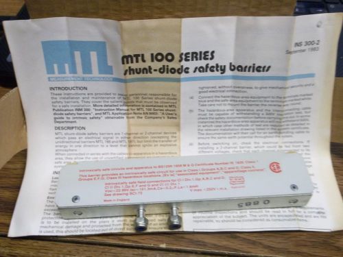 MEASUREMENT SHUNT DIODE SAFETY BARRIER MTL122 (BIN1)