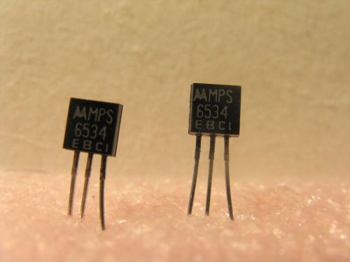 QTY 6 MPS6534 pnp (gen purp TO-92) - Govt Surplus  Transistors FREE SHIP USA/CAN