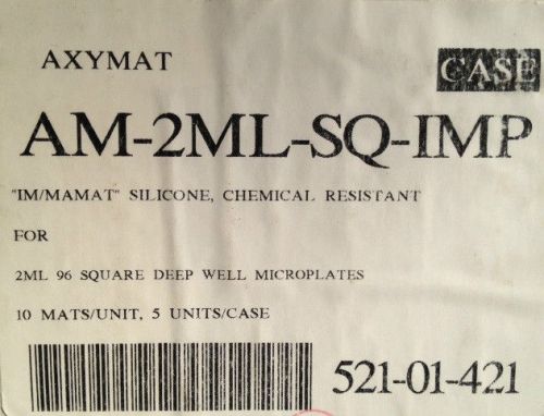 Axygen, 521-01-421, AxyMat, AM-2ML-SQ-IMP, 2mL, 96 Square Deep Well Microplates