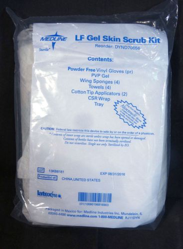 Medline LF Gel Skin Scrub Kit DYND70656 - 20 Pack EXP: 8/2016