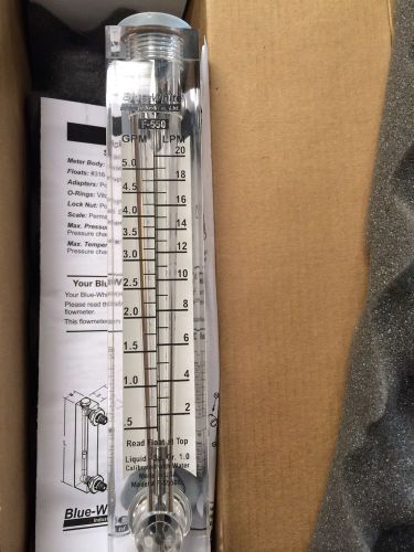 Blue-white Panel Mount Flow Meter Model F-55500L