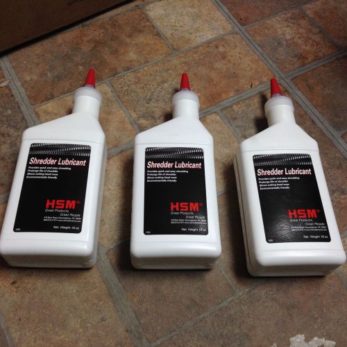 HSM Type 316 Shredder Lubricating Oil - (3) 16oz Bottles - Free Shipping !